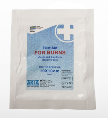 For Burns 10 x 10 cm brannbandasje i folie steril