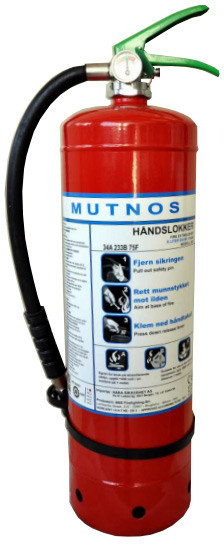 Skumslukker / frityrslukker  - 6 liter 34A 233B 75F frostsikker til minus 30 grader