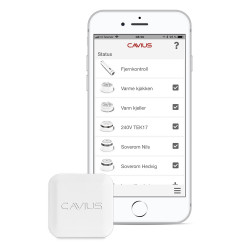 Cavius HUB - varsling via app