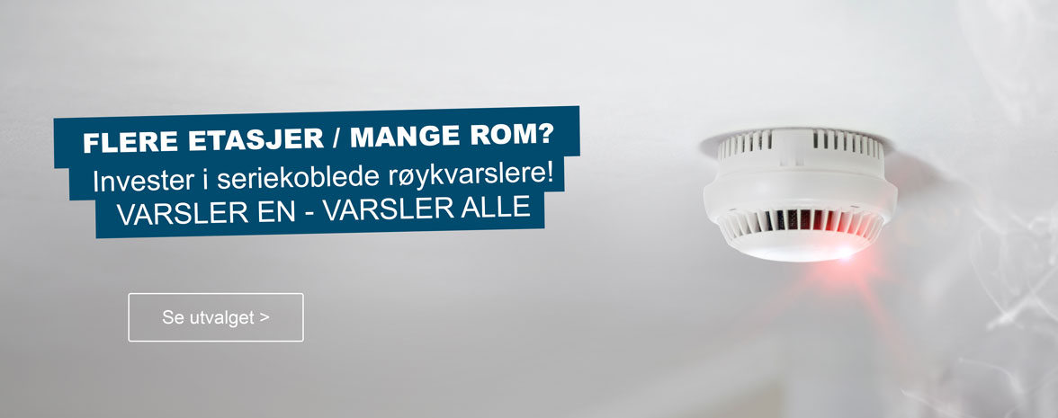 seriekoblede røykvarslere